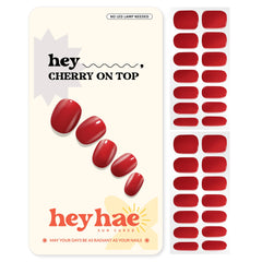 heyhae front packaging showing bold red strips and included tools for easy application