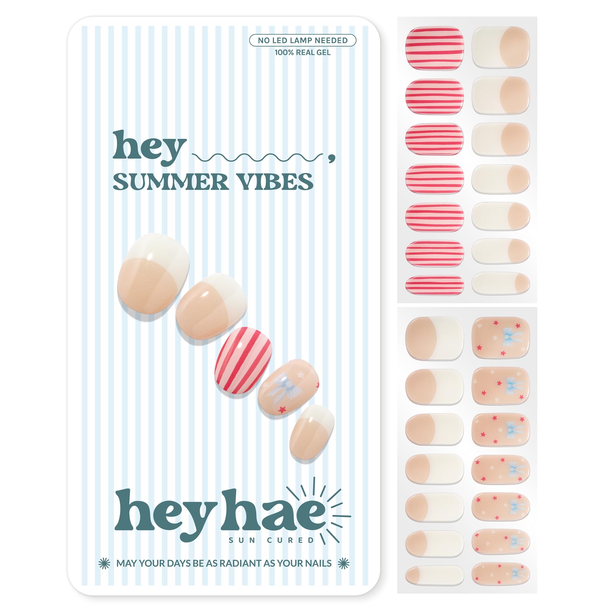 heyhae front packaging showing beige French strips and kit benefits