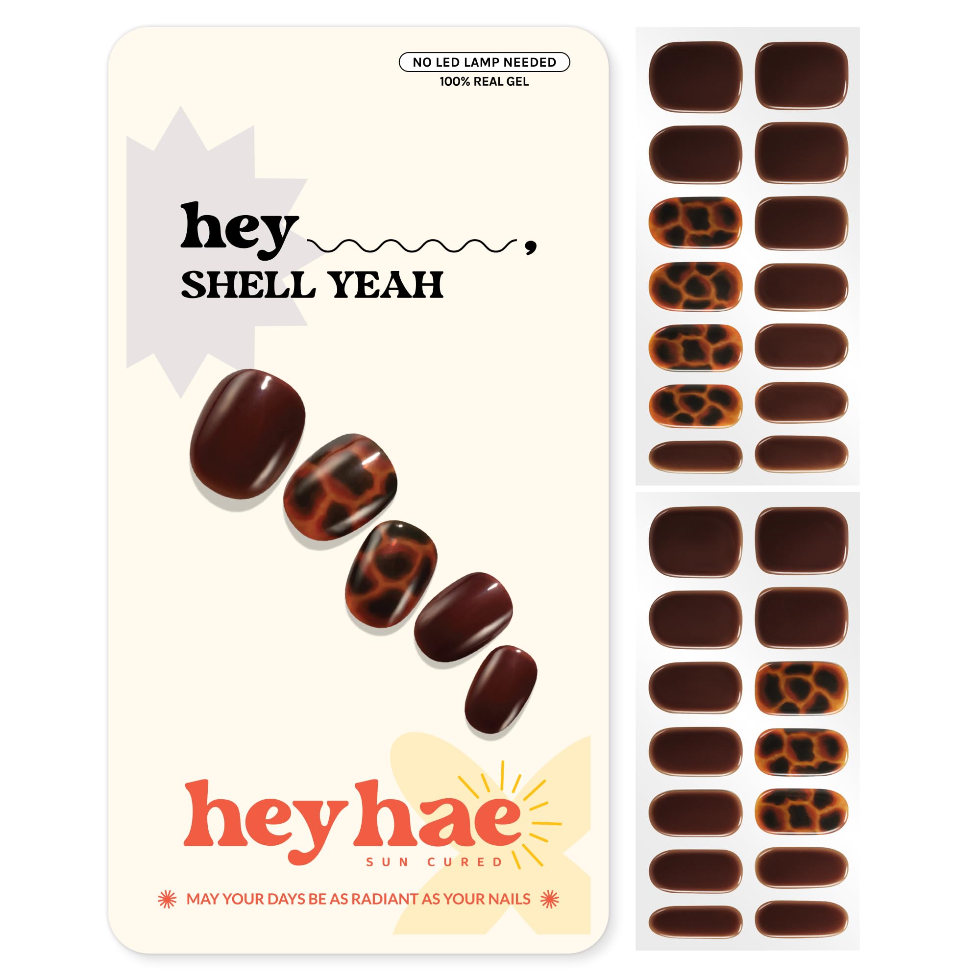 heyhae front packaging showing full kit and autumn tortoiseshell design, visual clarity benefit