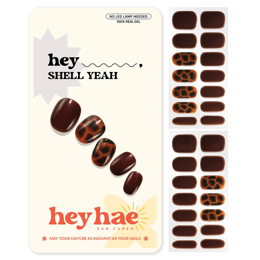heyhae front packaging showing full kit and autumn tortoiseshell design, visual clarity benefit