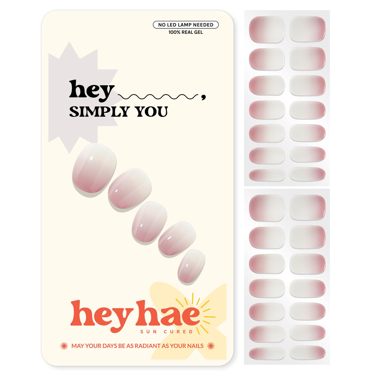 heyhae front packaging displaying kit for fast salon-ready nails