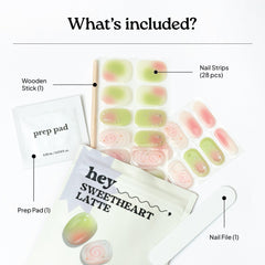 heyhae hand applying strip demonstrating quick easy application
