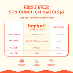 heyhae full kit contents with strips, prep pad, file and wooden stick for easy setup