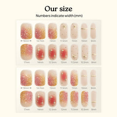 heyhae finished nail on hand showing salon-quality glossy ombre finish