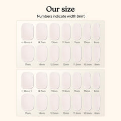 heyhae model hands wearing milky jelly strips for an effortless polished look