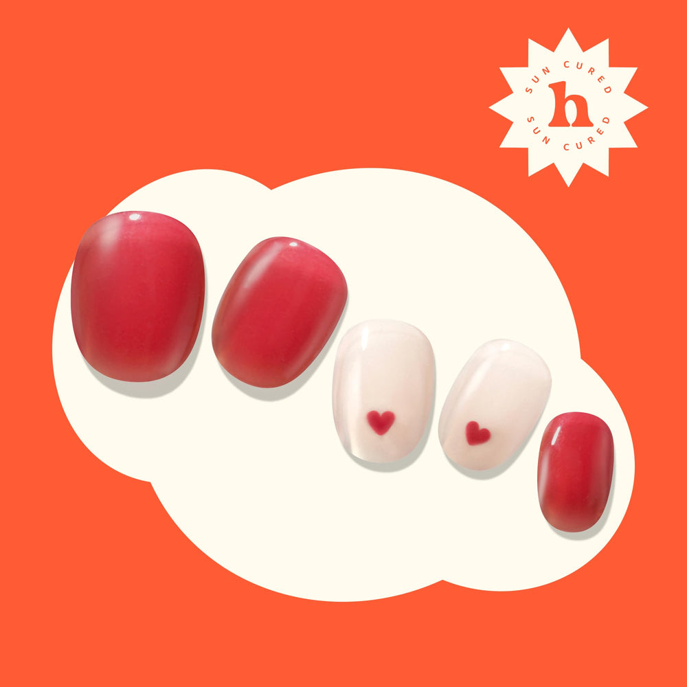 heyhae size comparison on fingers illustrating multiple strip sizes