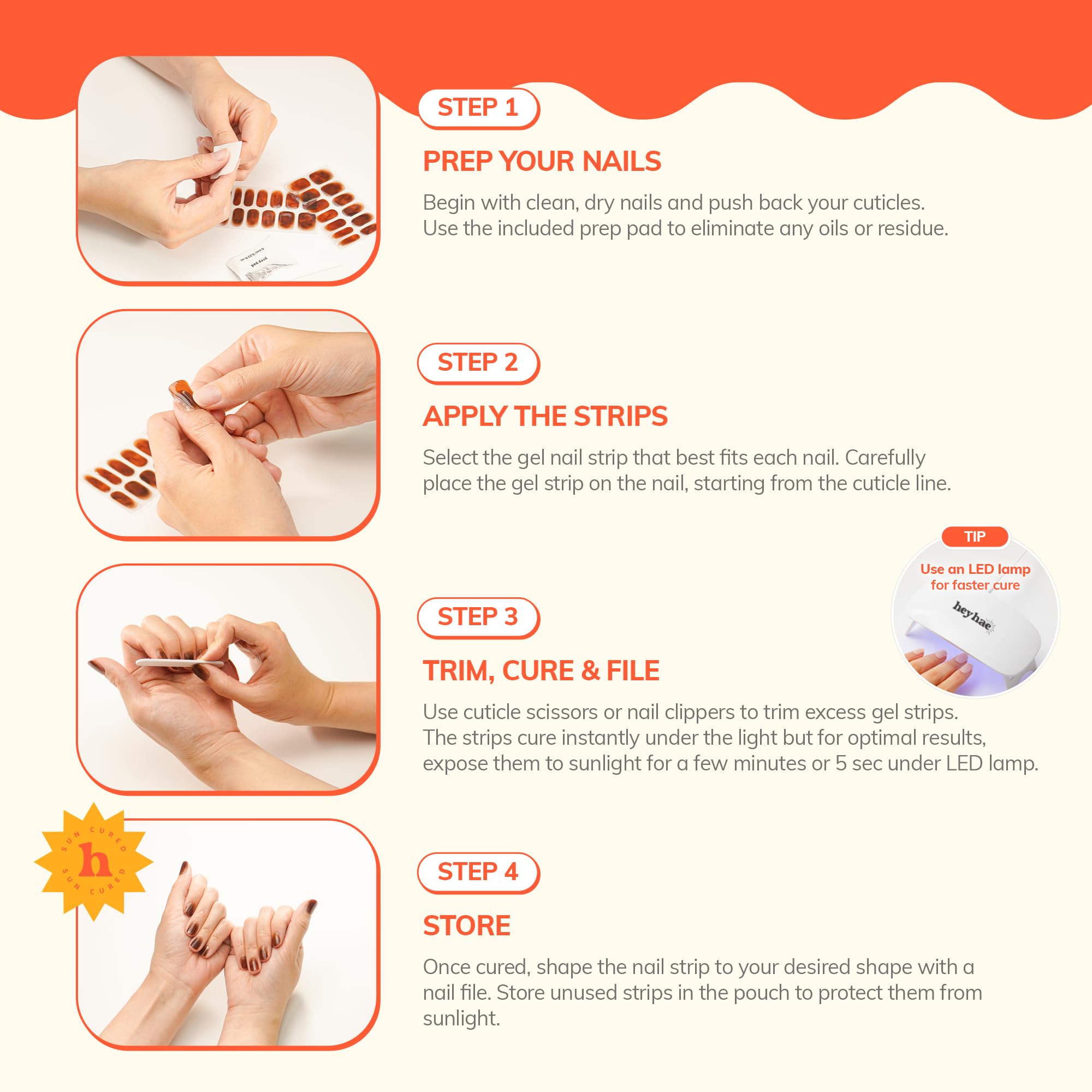 heyhae strips beside ruler size comparison for accurate fit benefit