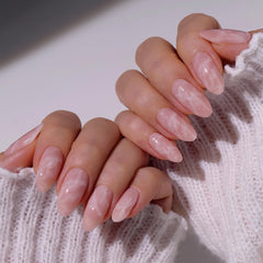 heyhae close-up of marble texture on a strip highlighting glossy salon finish