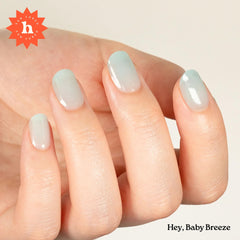 Heyhae strip close-up texture showing glossy gel surface for smooth shine benefit