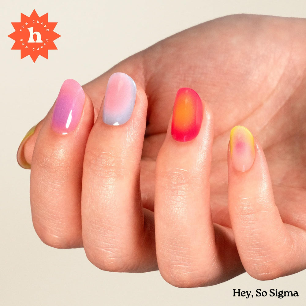 heyhae marble pink strip close-up highlighting gradient detail