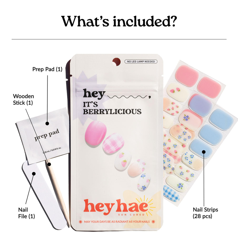 heyhae strips curing outdoors under sunlight to show lamp-free finishing convenience