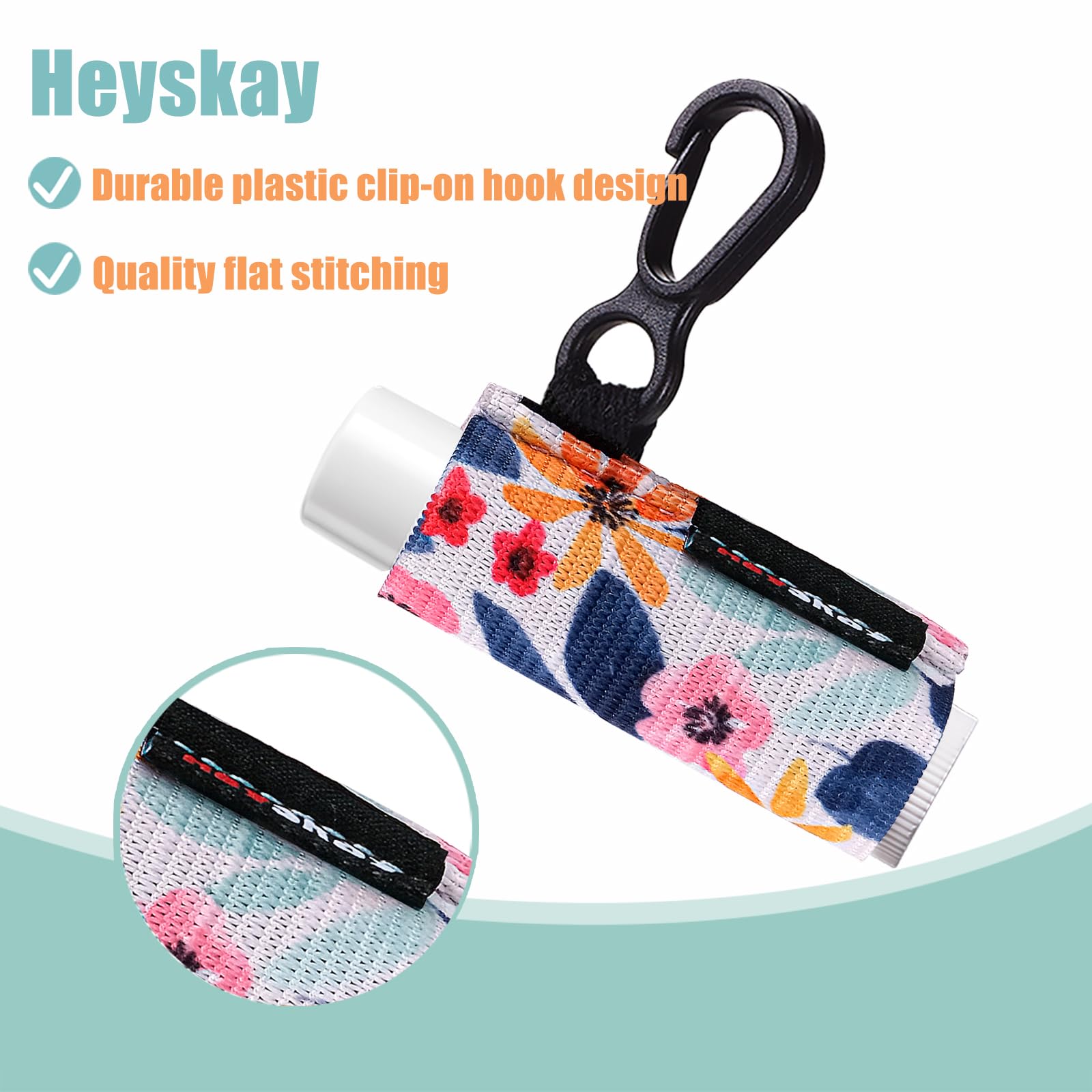 HEYSKAY holder clipped to backpack strap providing easy access and hands-free carry