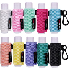 HEYSKAY front pack display showing ten clip-on lip balm sleeves for easy carry