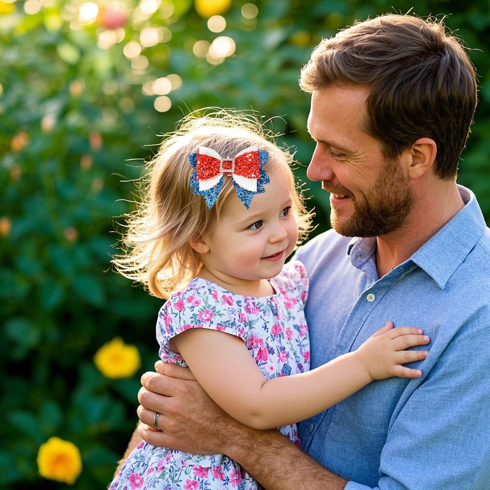 hhdatc child wearing bow outdoors adding festive sparkle to outfit
