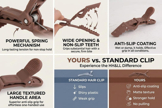 HH&LL close-up of anti-slip coating improving grip