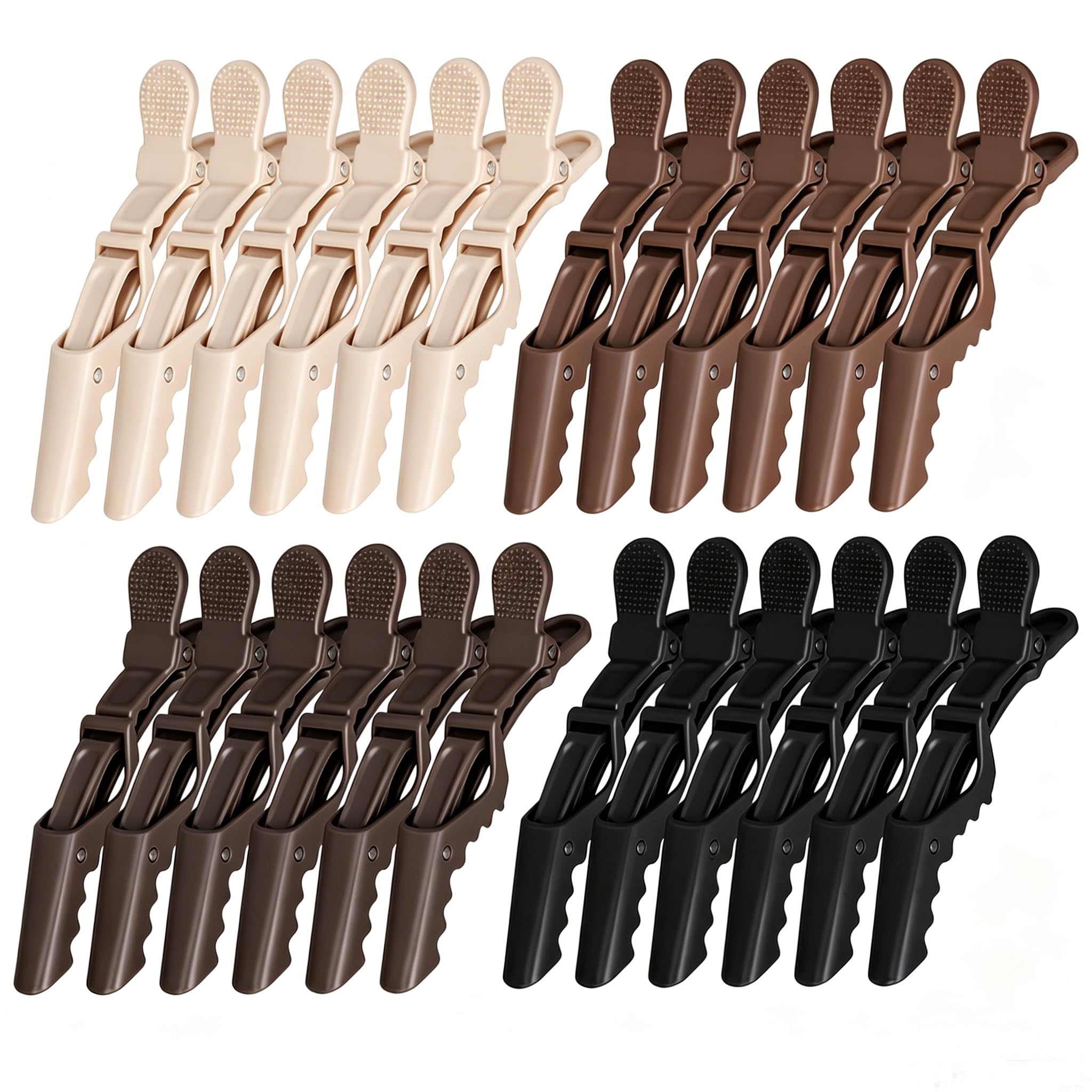 HH&LL 24-pack front view showing neutral colored clips and organized layout for easy grab
