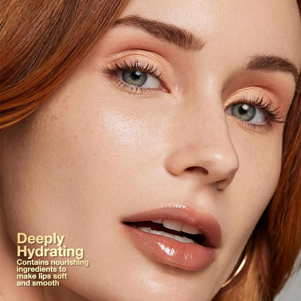 HHLTOH single swipe on lips showing sheer tint and natural sheen