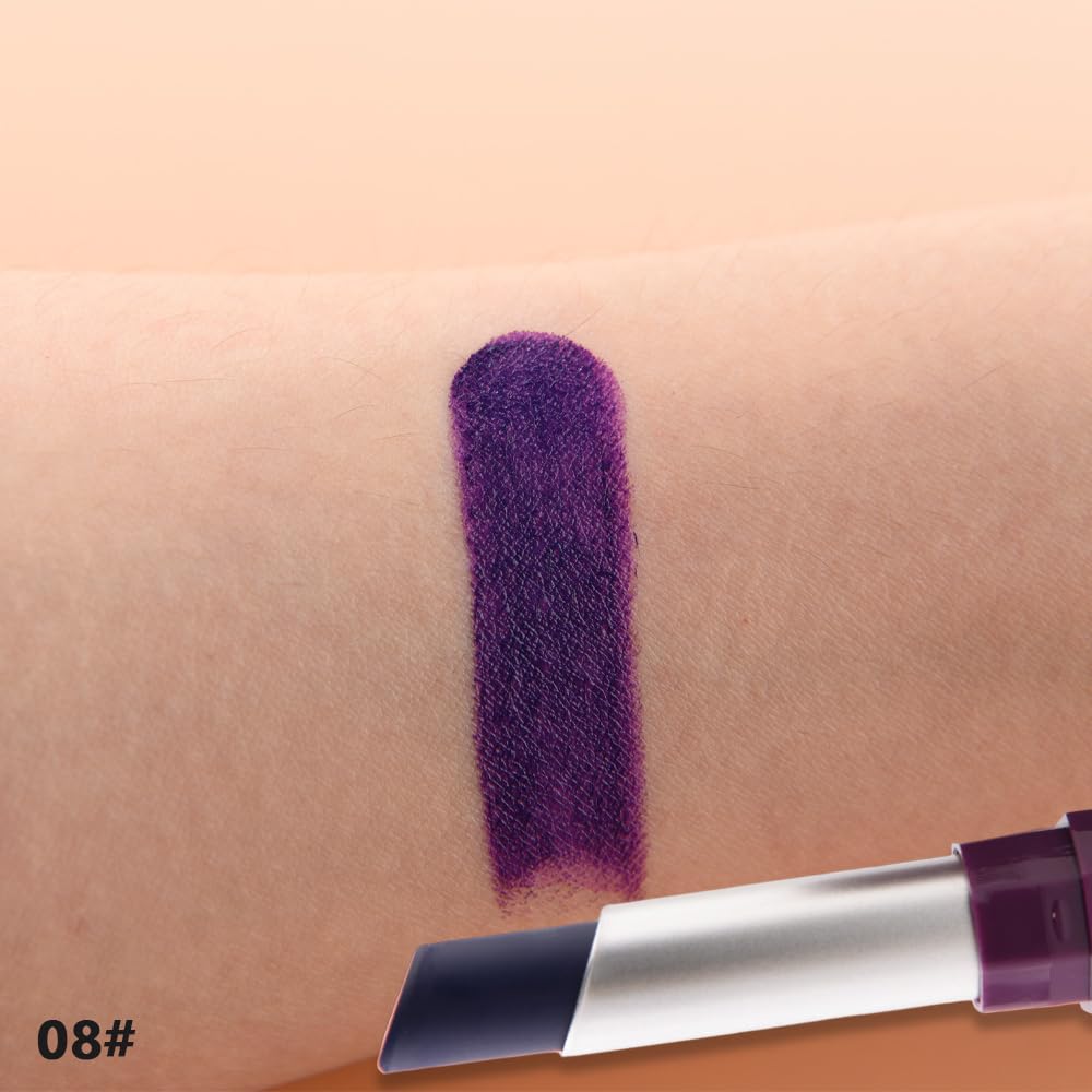 HHLTOH face art using Dark Orchid showing multi-use creative makeup benefit