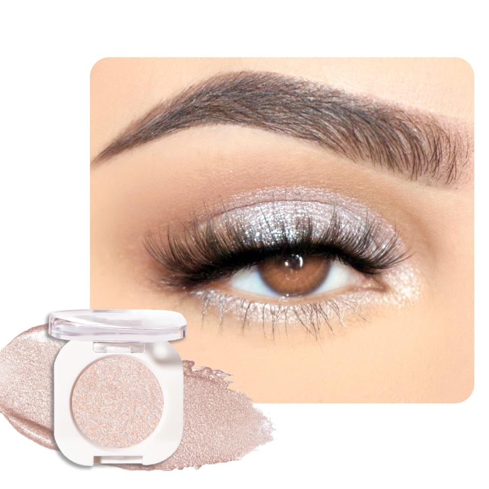 HHLTOH front view of pan showing pearl white shimmer and compact benefit