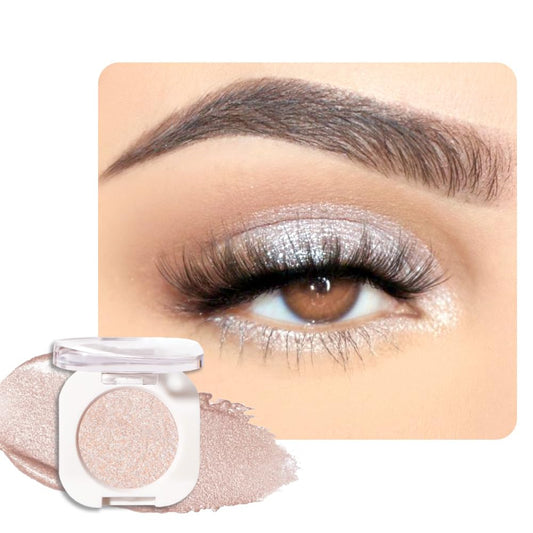HHLTOH front view of pan showing pearl white shimmer and compact benefit