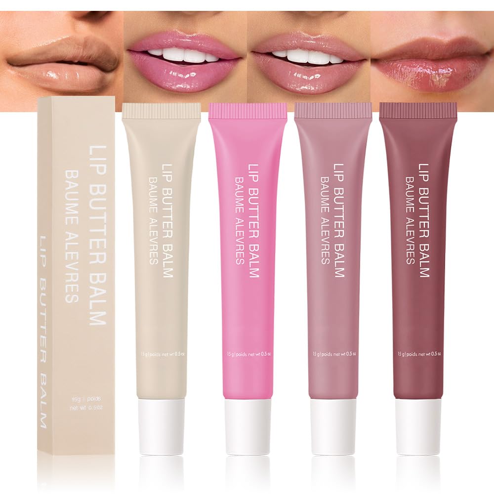 HHLTOH front packaging showing four summer butter lip balms and benefits