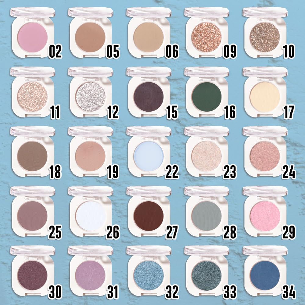 HHLTOH sky blue pressed pigment swatch showing strong color payoff