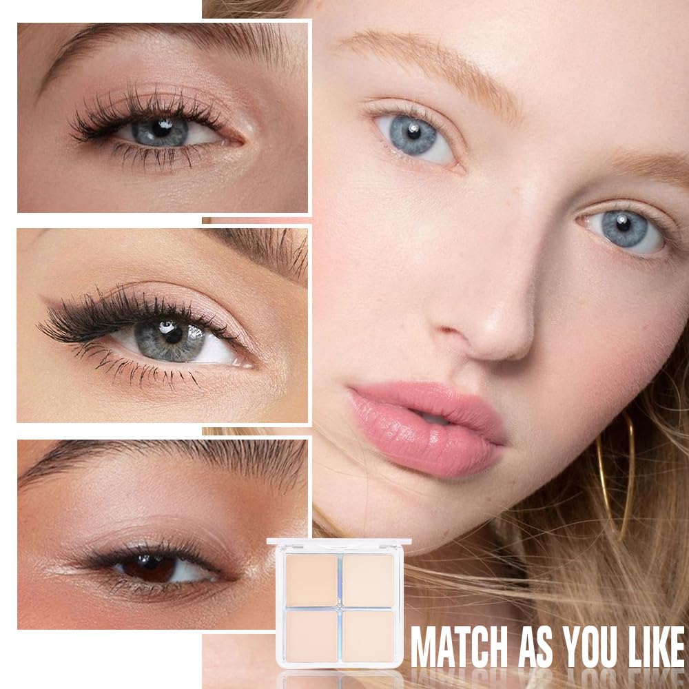 HHLTOH brush applying shimmer shade on lid for natural highlight and soft finish