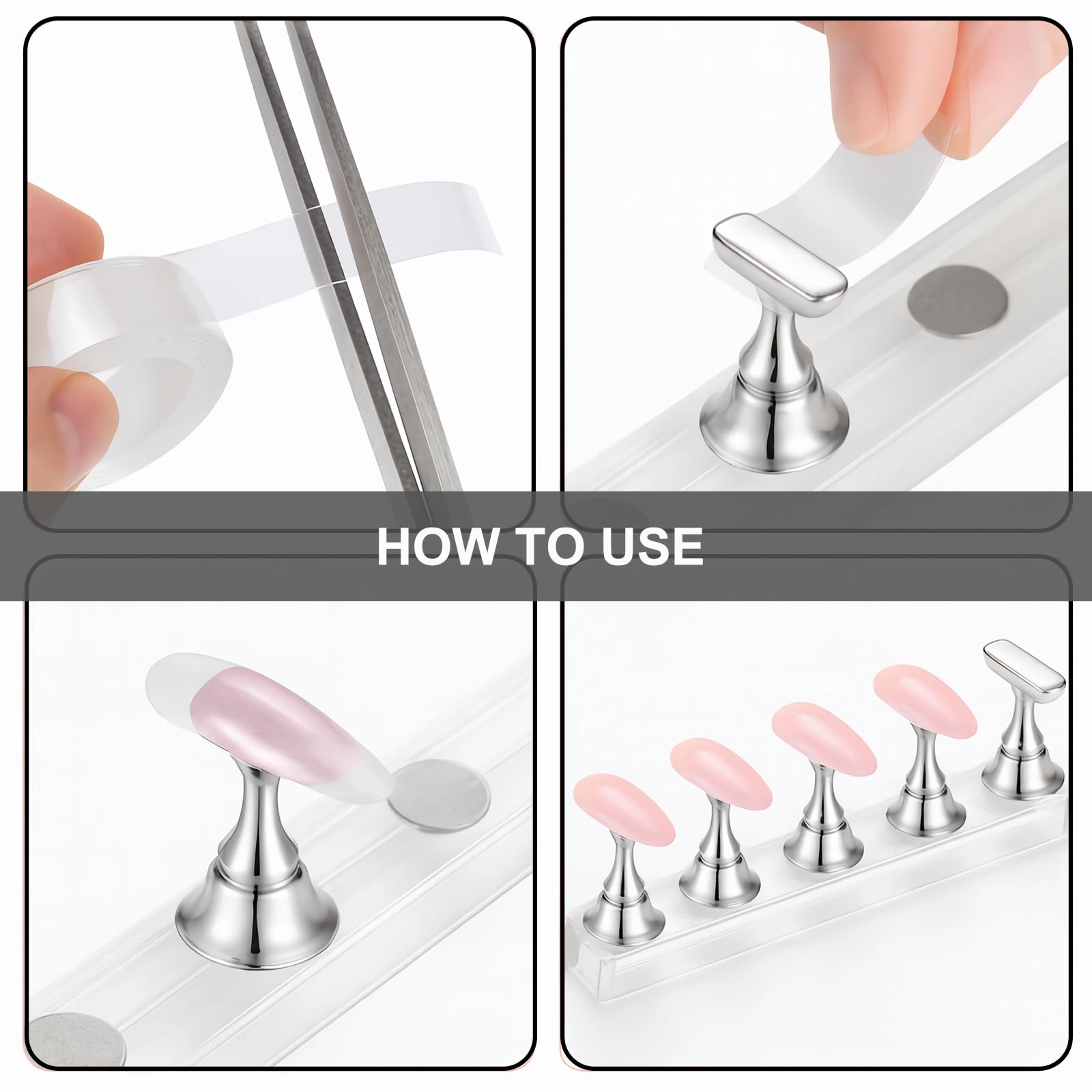 HHOOMY brush rack in use holding brushes upright to protect bristles and save space