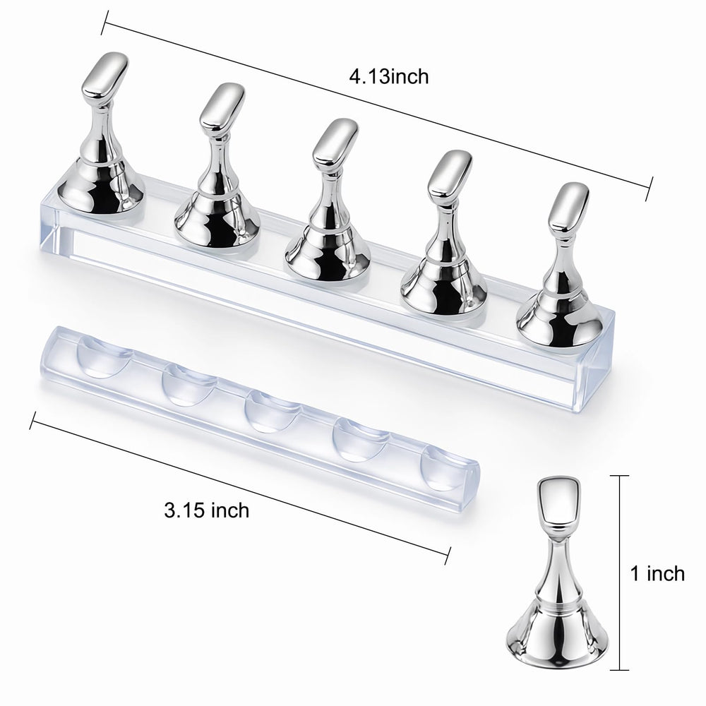 HHOOMY nail stands assembled with tips attached for efficient batch painting