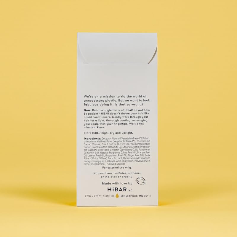 HiBAR Soothe bar held in hand demonstrating compact size and travel ease