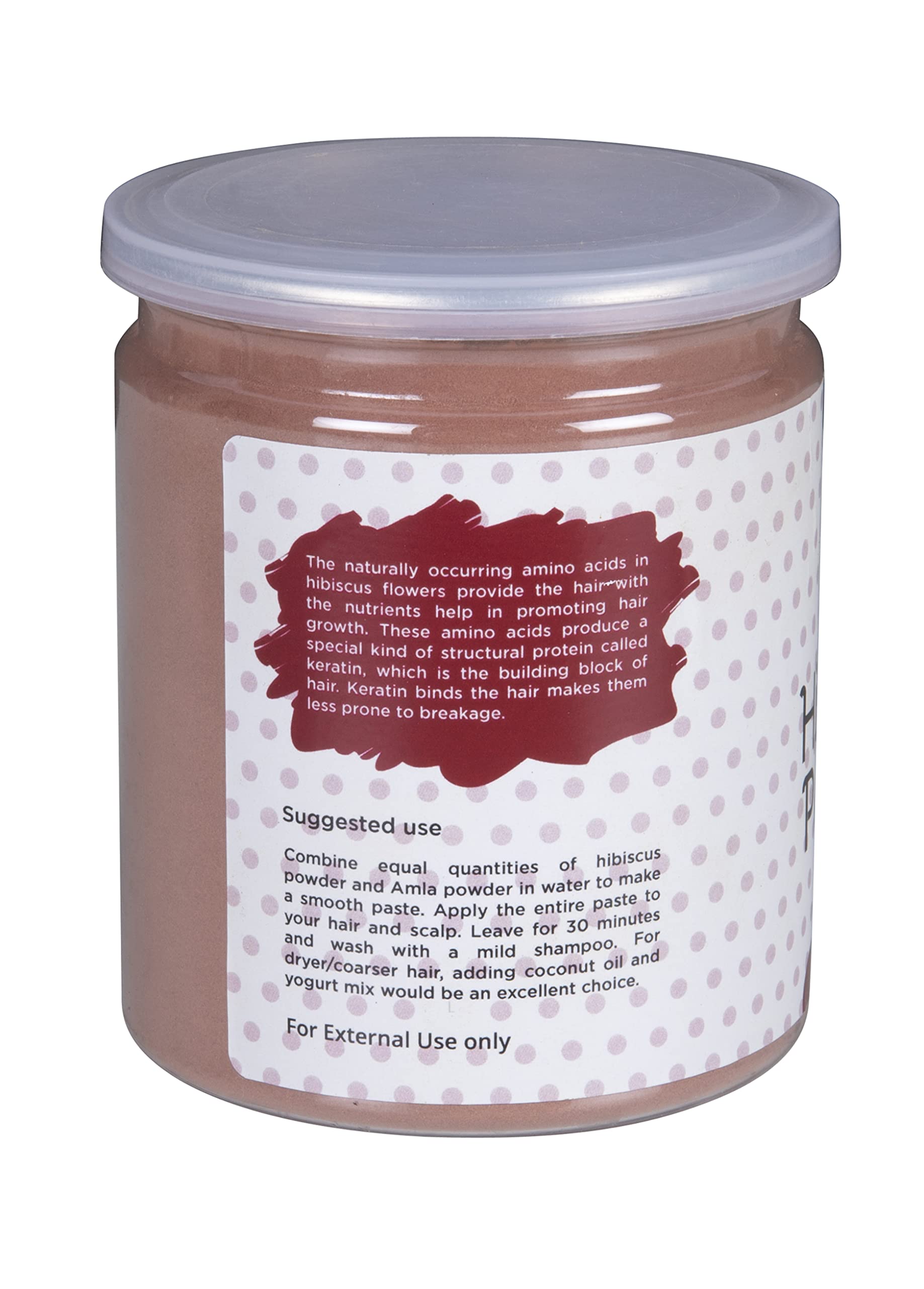 Close-up texture of Hibiscus powder by YOGI’S GIFT showing fine grind and deep red color for easy mixing