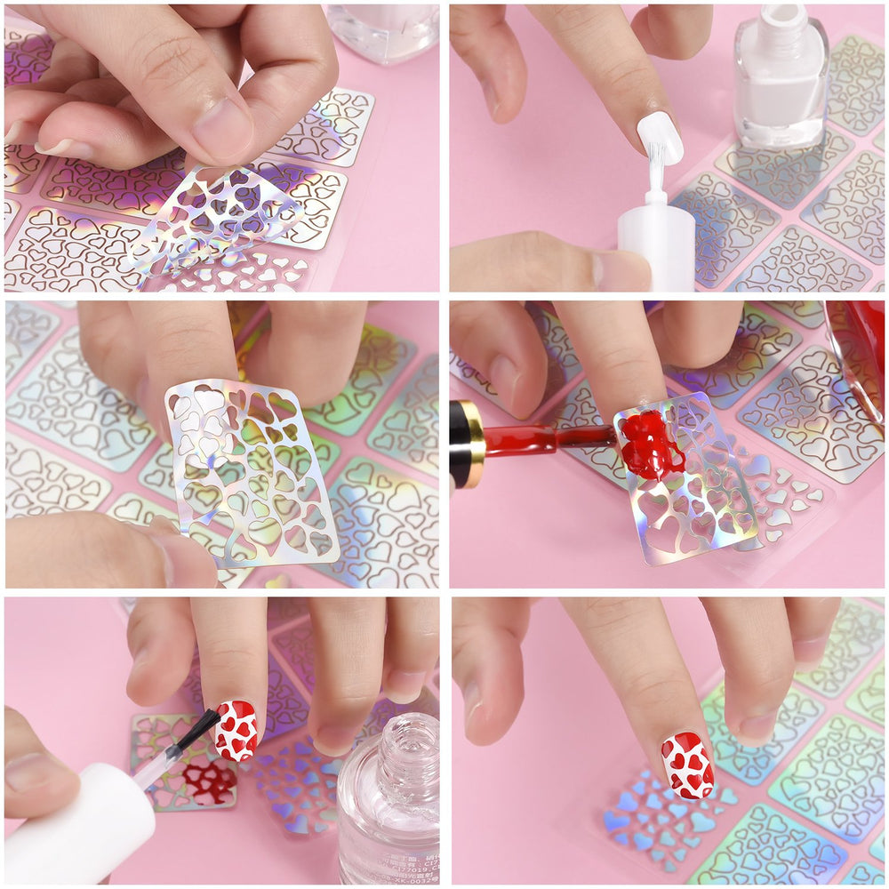 Hicarer application in progress on fingernail demonstrating quick salon-style results