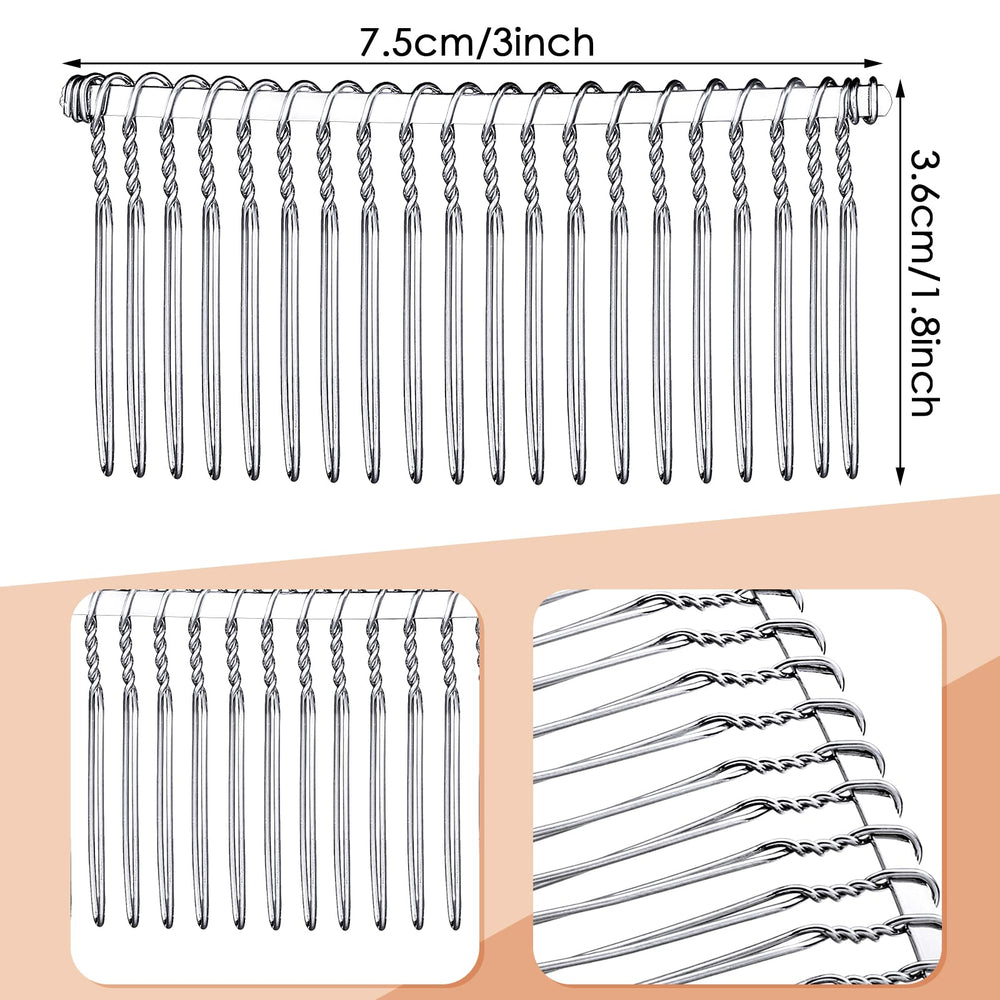 Close-up of Hicarer comb twisted 20 teeth detail that prevents slipping and protects hair