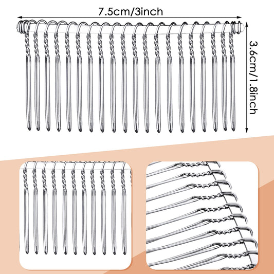 Close-up of Hicarer comb twisted 20 teeth detail that prevents slipping and protects hair