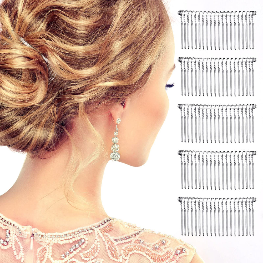 Hicarer comb decorated with crystals ready for a custom headpiece and easy attachment