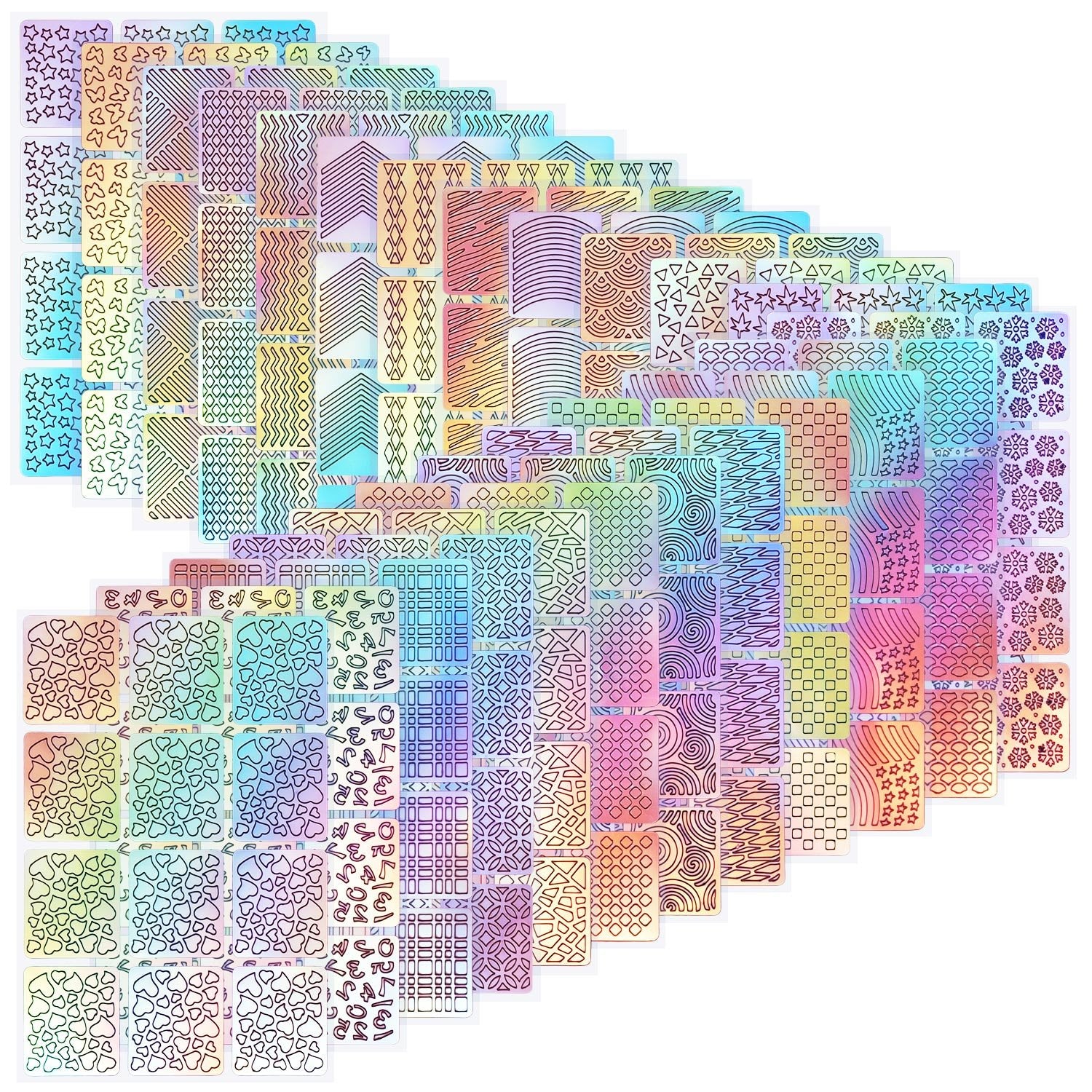 Hicarer front packaging showing 24-sheet set and total 288 vinyls, clear organization benefit