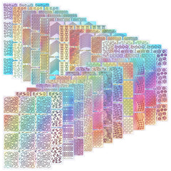 Hicarer front packaging showing 24-sheet set and total 288 vinyls, clear organization benefit