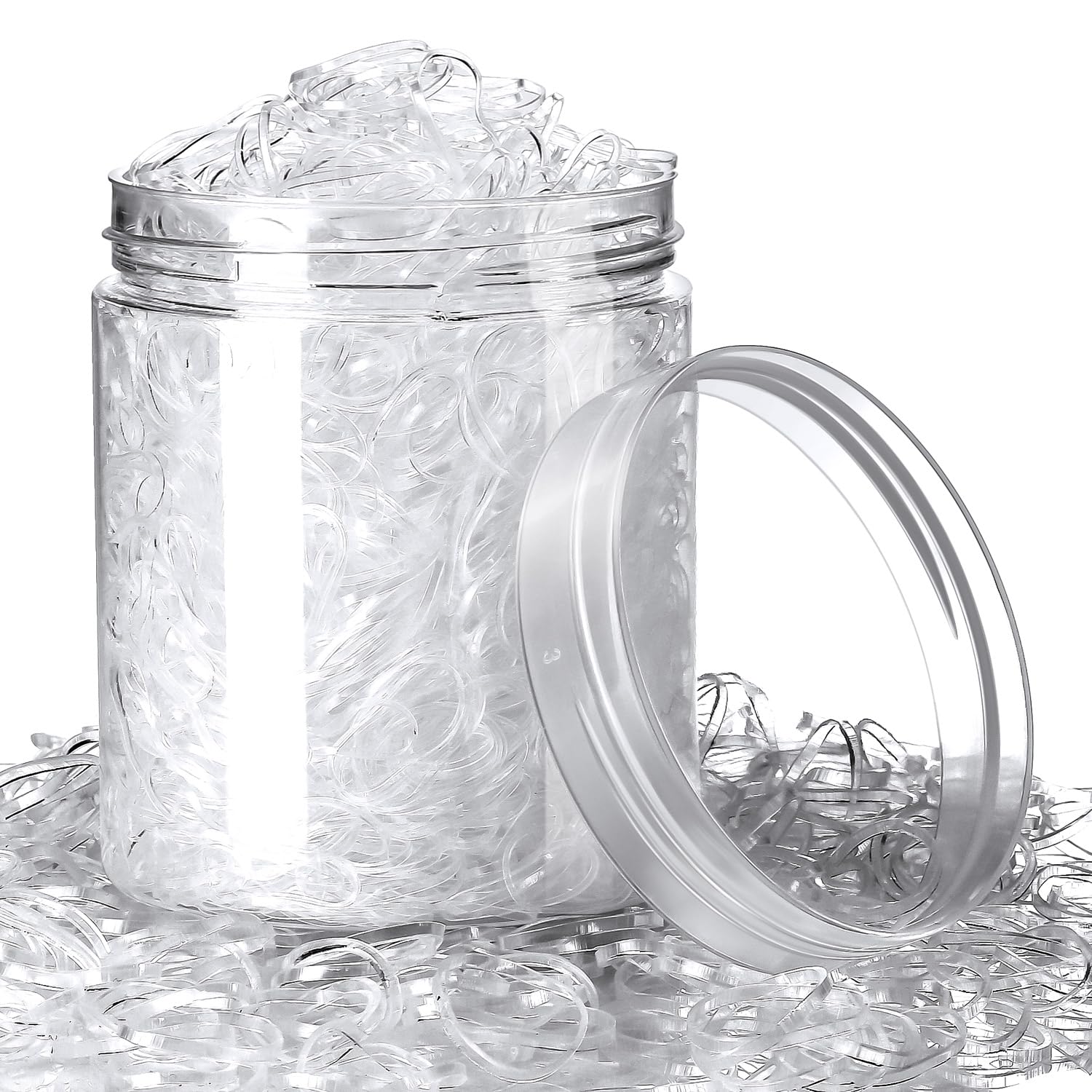 Hicarer front packaging showing clear mini bands and box, convenient supply