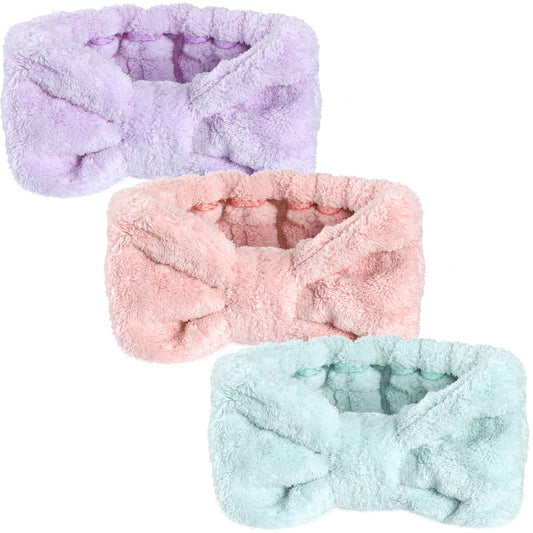 Hicarer three headbands front view showing colors and neat packaging for easy selection