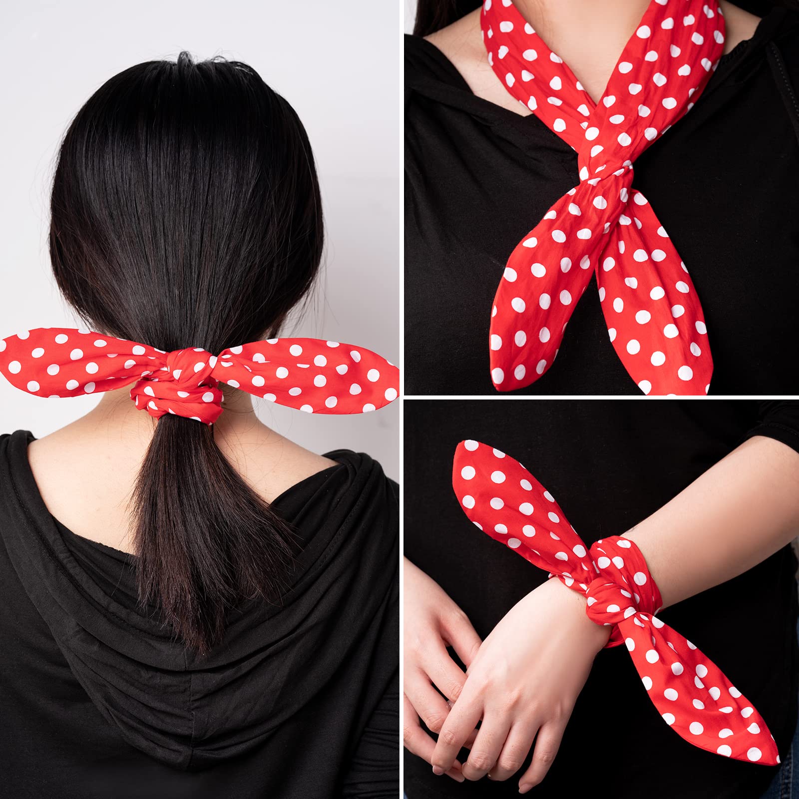 Hicarer headband modeled in hair offering a secure retro 50s look