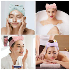 Hicarer headband in spa bathroom setting conveying relaxed, practical use