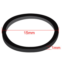 Hicarer open plastic round box filled with mini black bands for neat organization