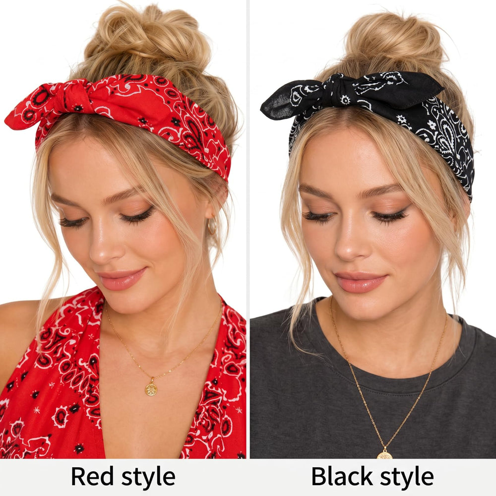 Hicarer red white blue headbands styled for patriotic events and festive coordination