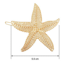 Hicarer starfish close detail highlighting metal texture and secure clasp