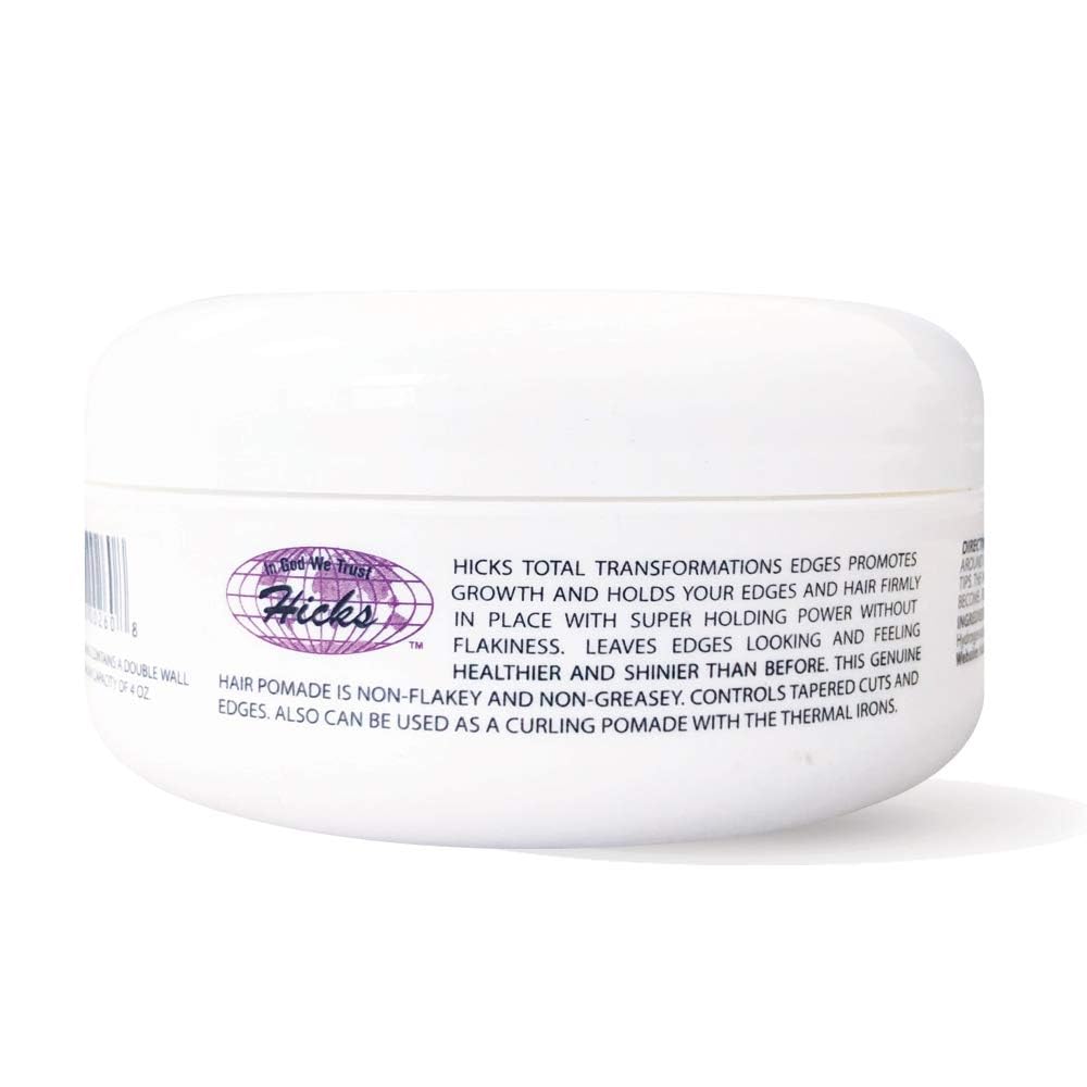 Hicks gel texture close-up demonstrating smooth non-sticky shine for sleek edges