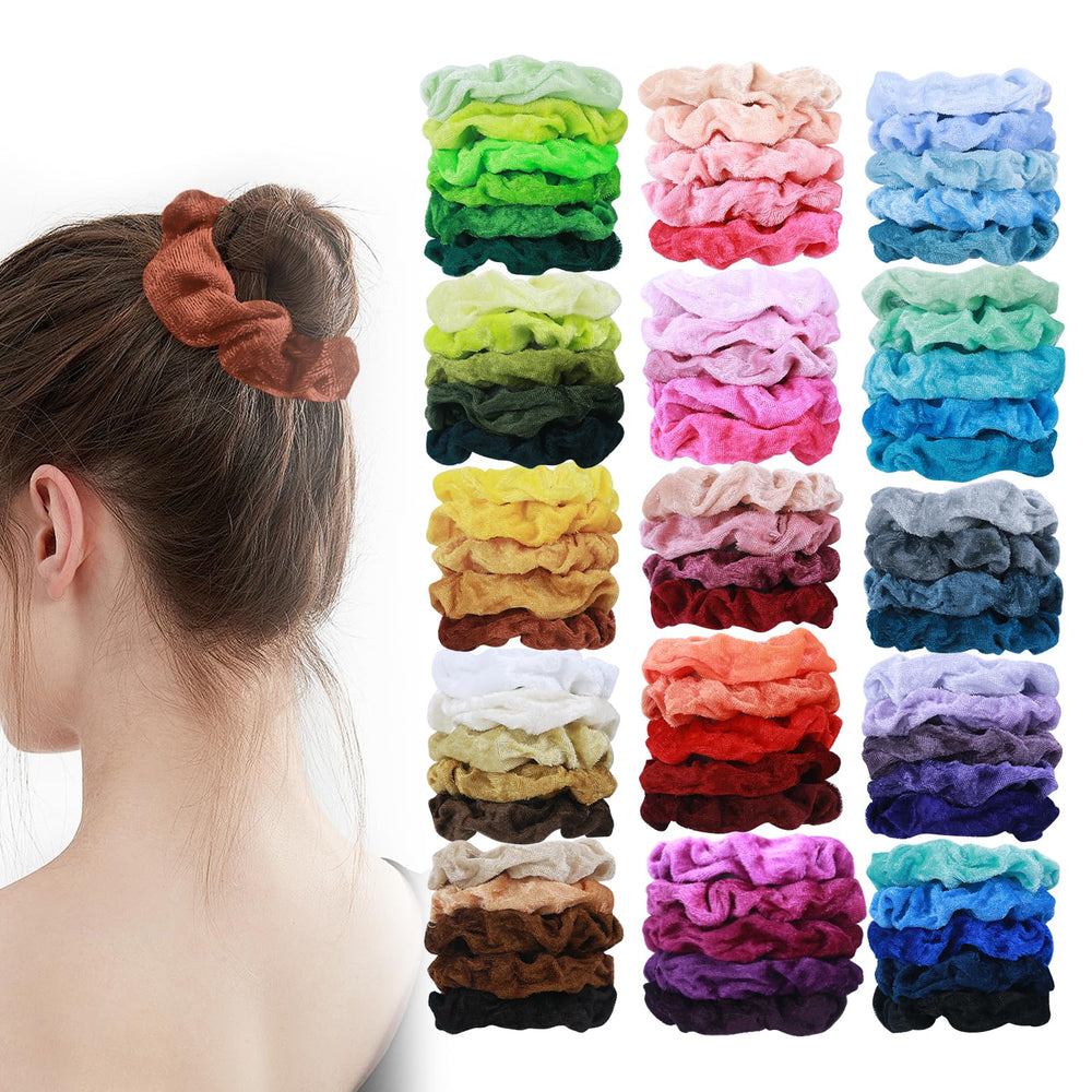 HICONUT front packaging showing 75 scrunchies and neat box, easy storage