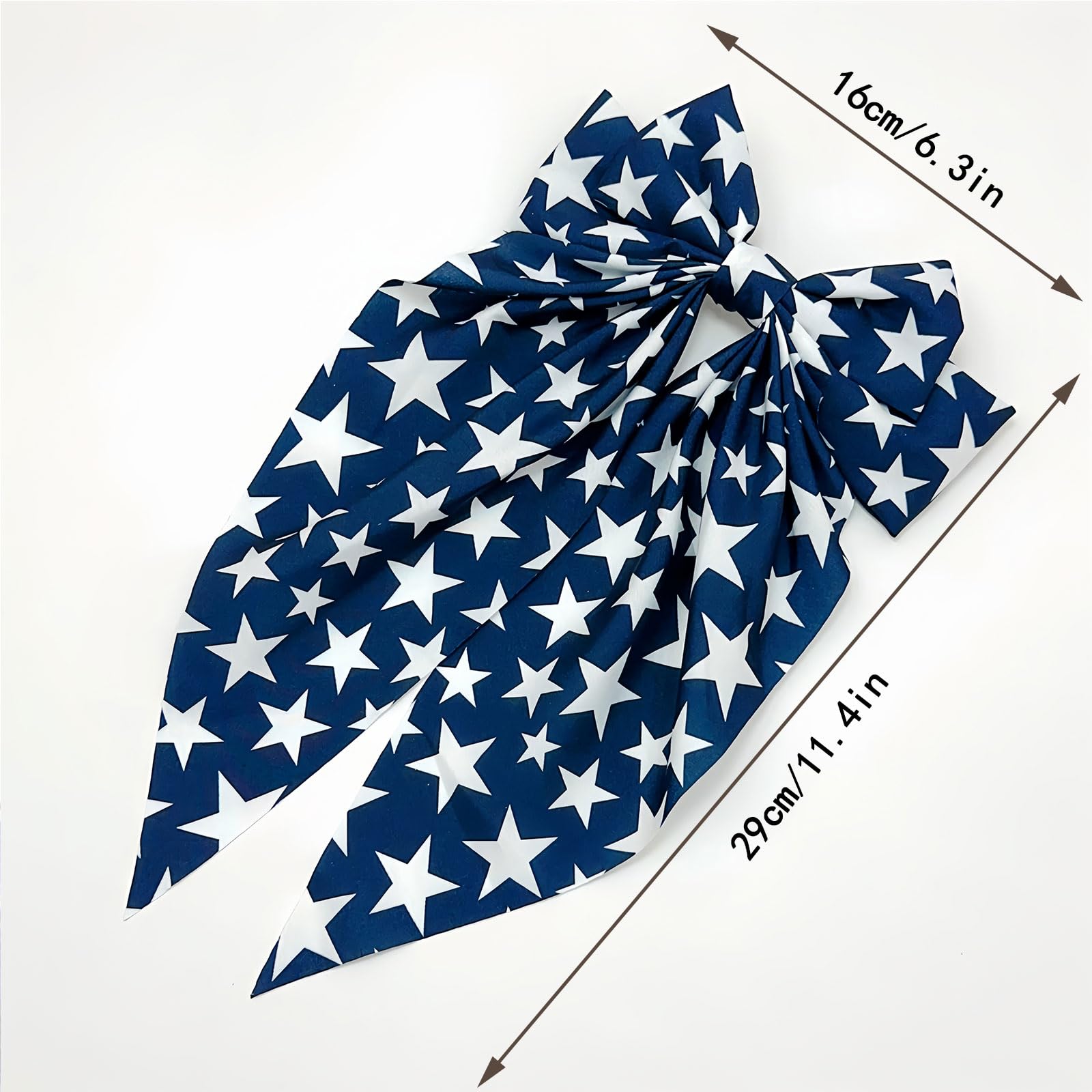 HIFANMM side profile worn in hair showing hold and visible patriotic style