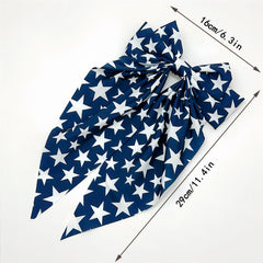 HIFANMM side profile worn in hair showing hold and visible patriotic style
