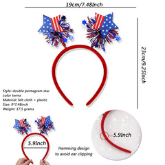 HIFANMM star pattern closeup revealing clear USA-themed stars for photo-ready looks