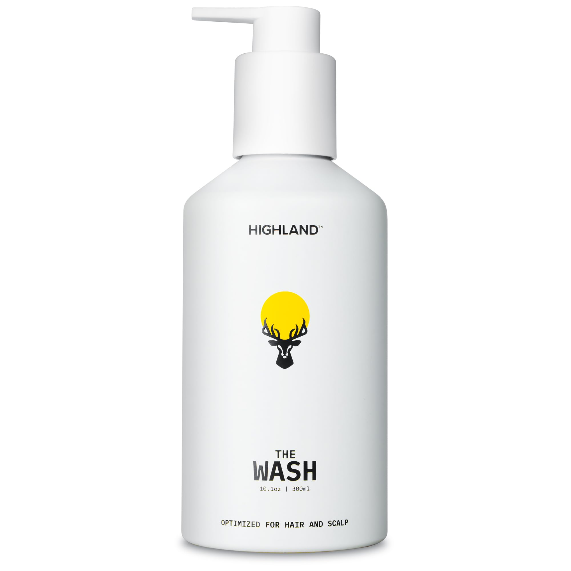 Highland front bottle showing label and clean design for easy identification